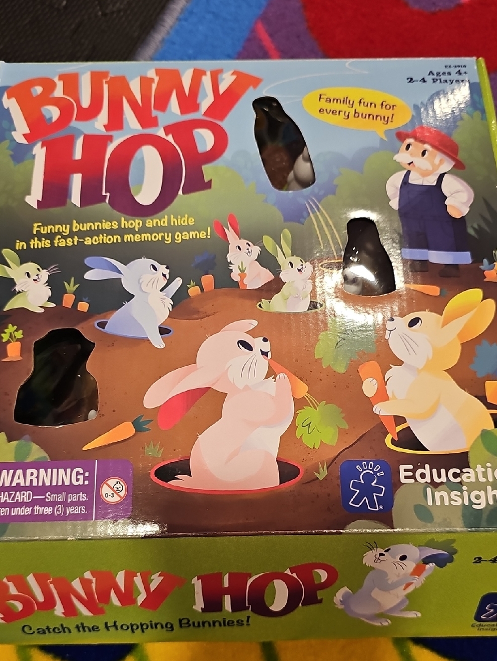 Bunny Hop Kids Memory Game - Educational Insights - Blue/Green Packaging